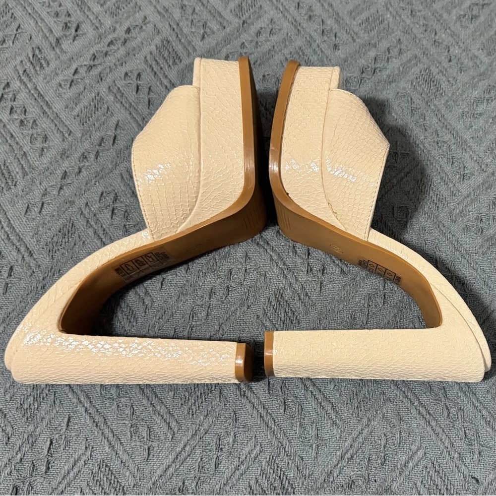 Elegant Cream Wedge Sandals